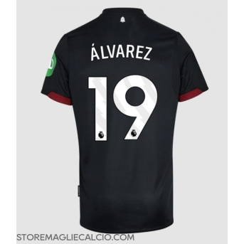 West Ham United Edson Alvarez #19 Maglia Gara Trasferta Repliche 2024-25
